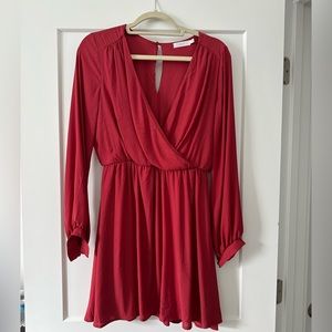 LUSH, Medium Red long sleeve dress